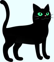 黒猫のイラスト