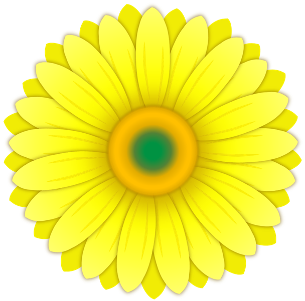 黄色いガーベラの花のイラスト 無料イラスト素材 ちいさないきもの
