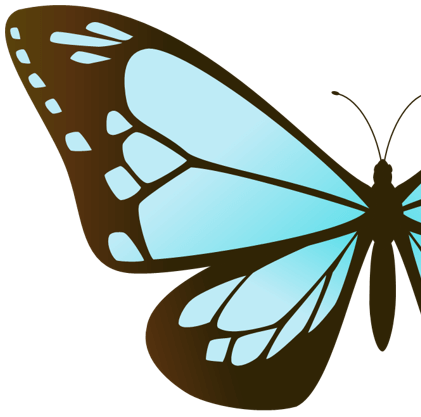 蝶のイラストの描き方エクセルやパワポでデジ絵を描こう
