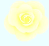 薄い黄色のバラのイラスト