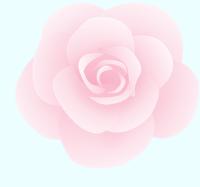 薄いピンクのバラのイラスト