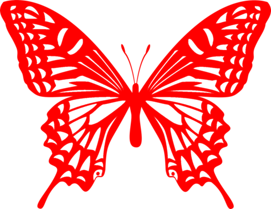 アゲハ蝶のシルエットのイラスト 無料イラスト素材 ちいさないきもの
