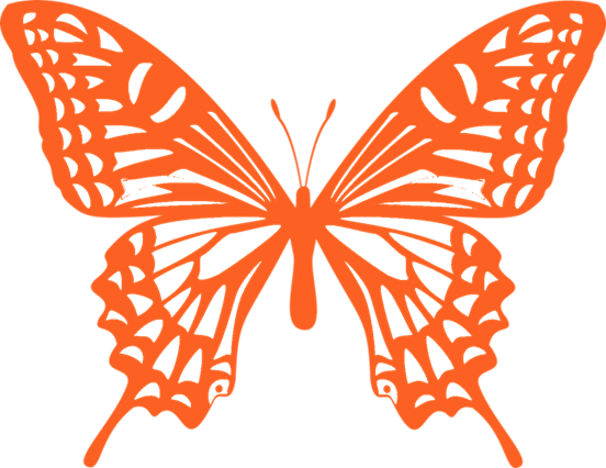 アゲハ蝶のシルエットのイラスト 無料イラスト素材 ちいさないきもの